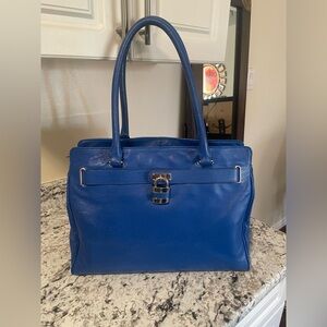 Classy Royal Blue Large Tote Danier Bag